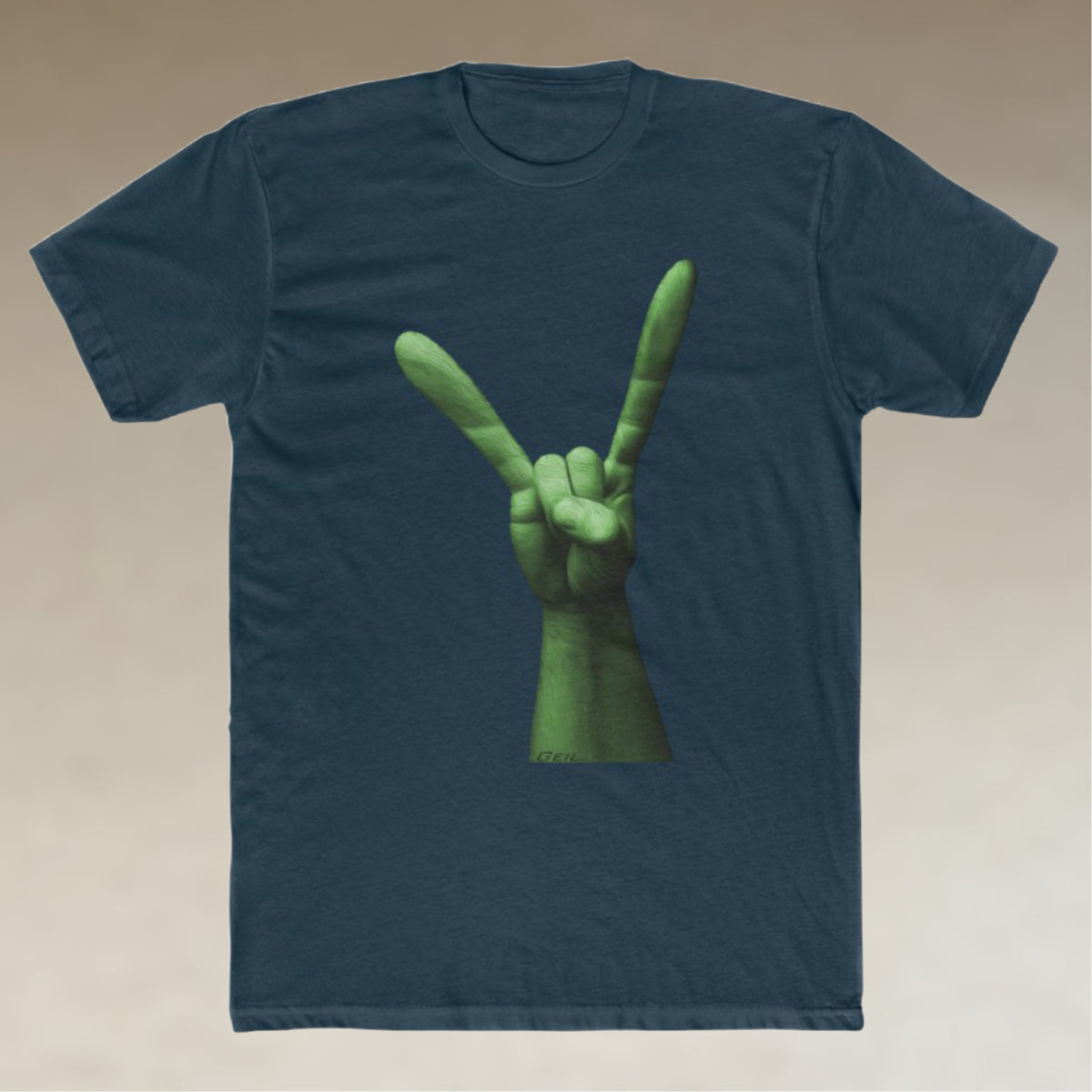 Alien Devil Horns - Men's T-Shirt