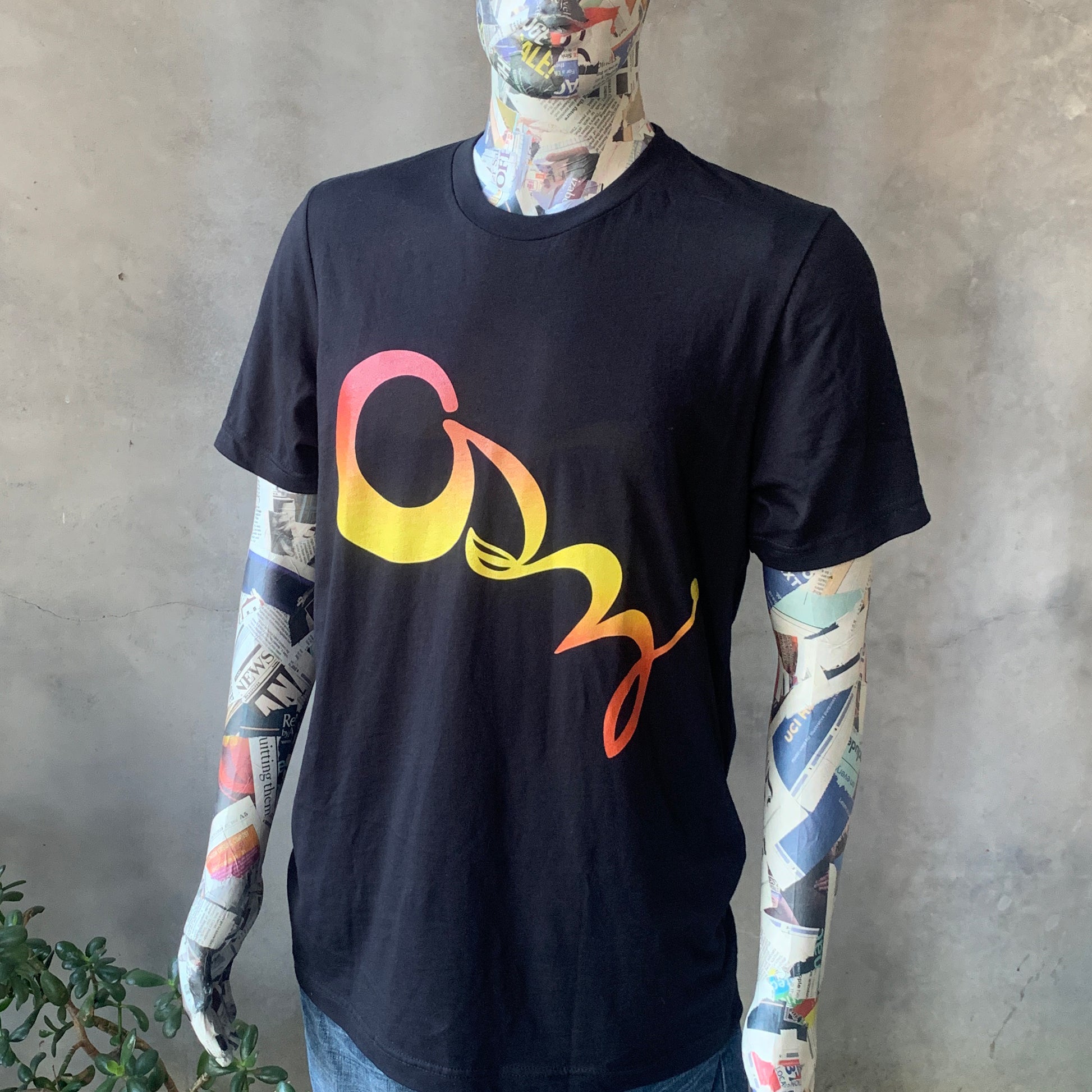 onesidezero logo t-shirt chasing the sun artwork