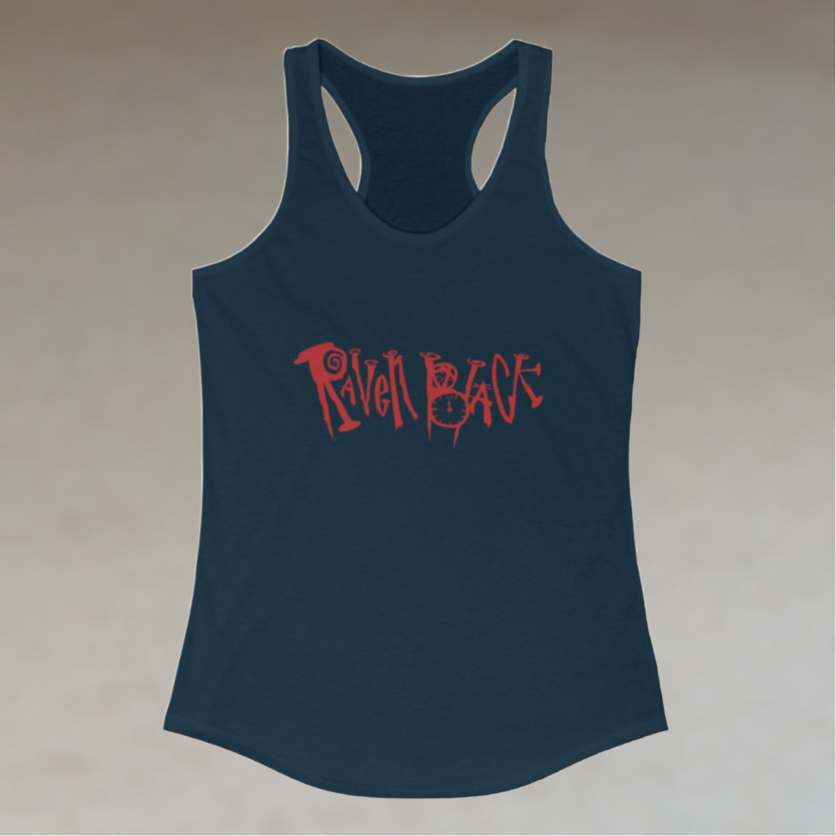 Raven Black - Logo - Women's Racerback Tank