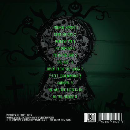 Raven Black - The Key - special edition CD back -  green