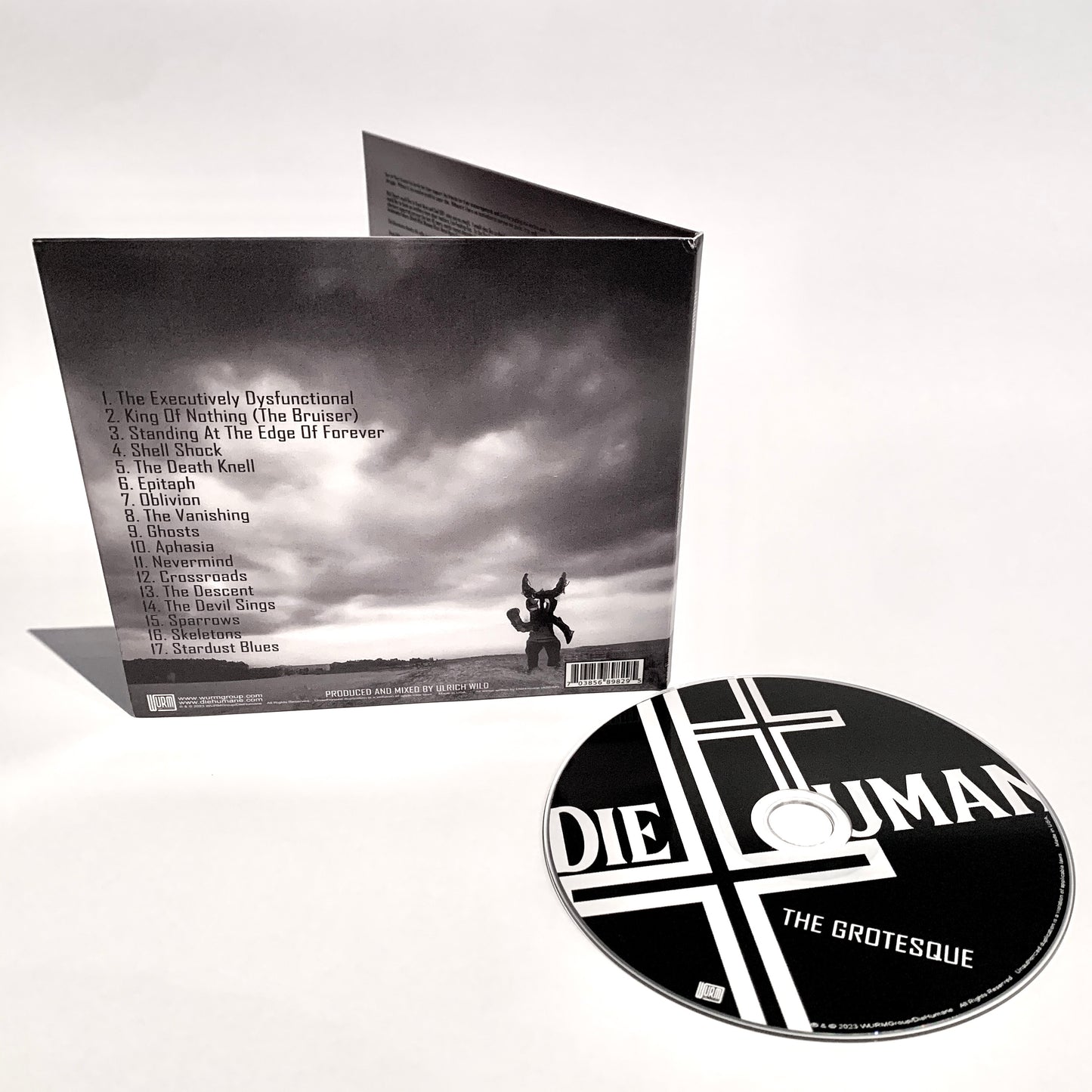 DieHumane - The Grotesque CD with back cover