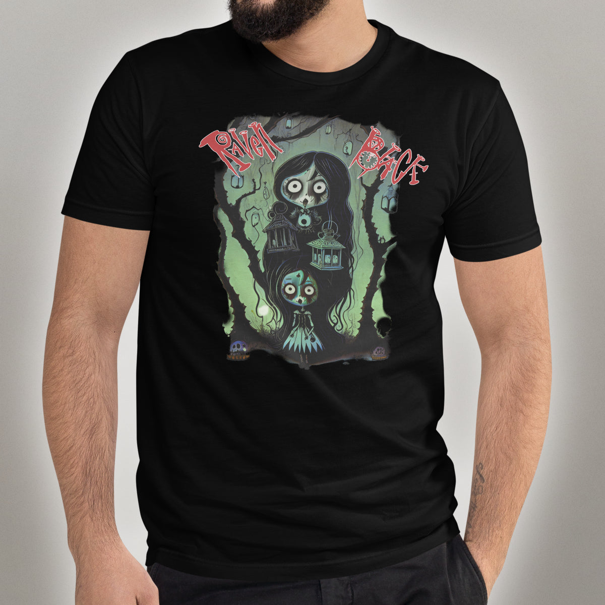Raven Black - Creepy Dolls - Men's T-Shirt