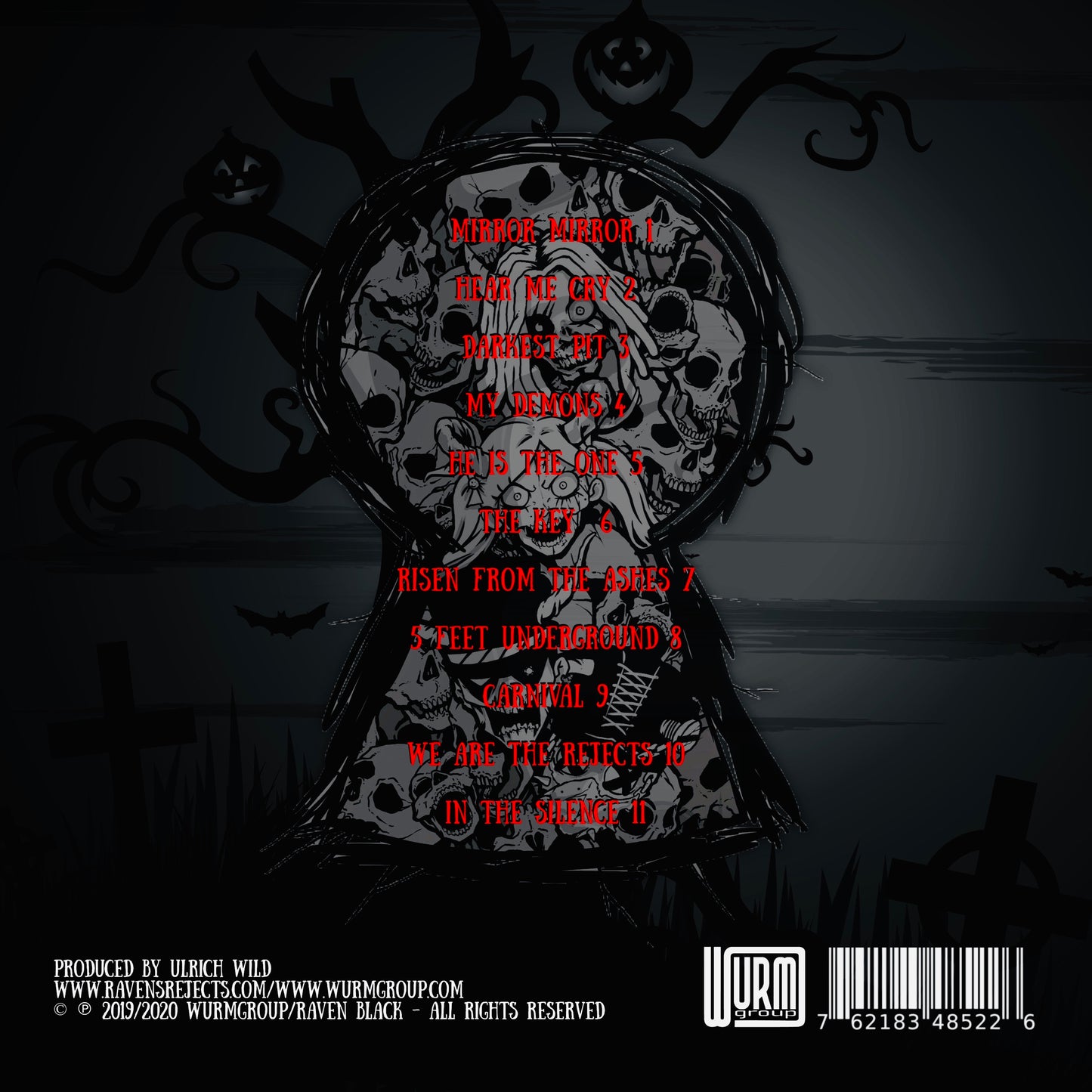 Raven Black - The Key - CD cover 